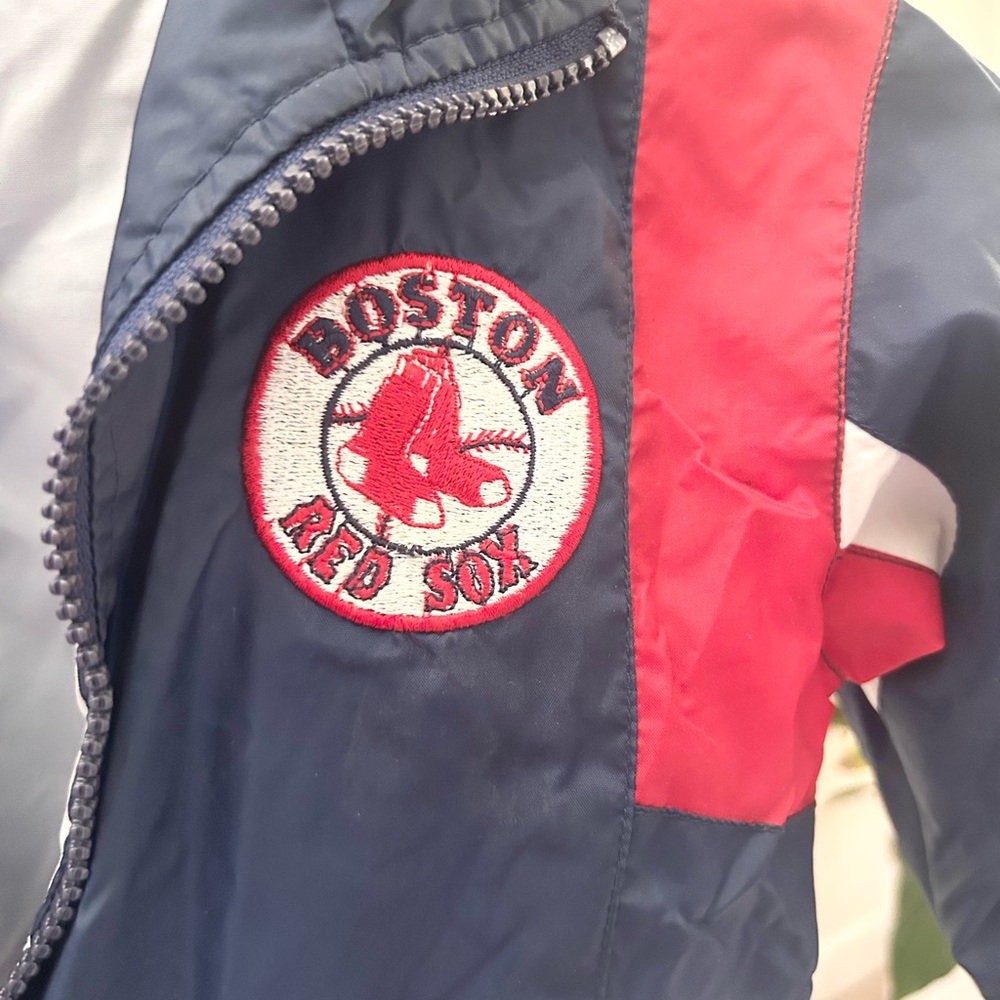 Kids Navy and Red Boston Red Sox Windbreaker Jacket - Picture 2 of 5